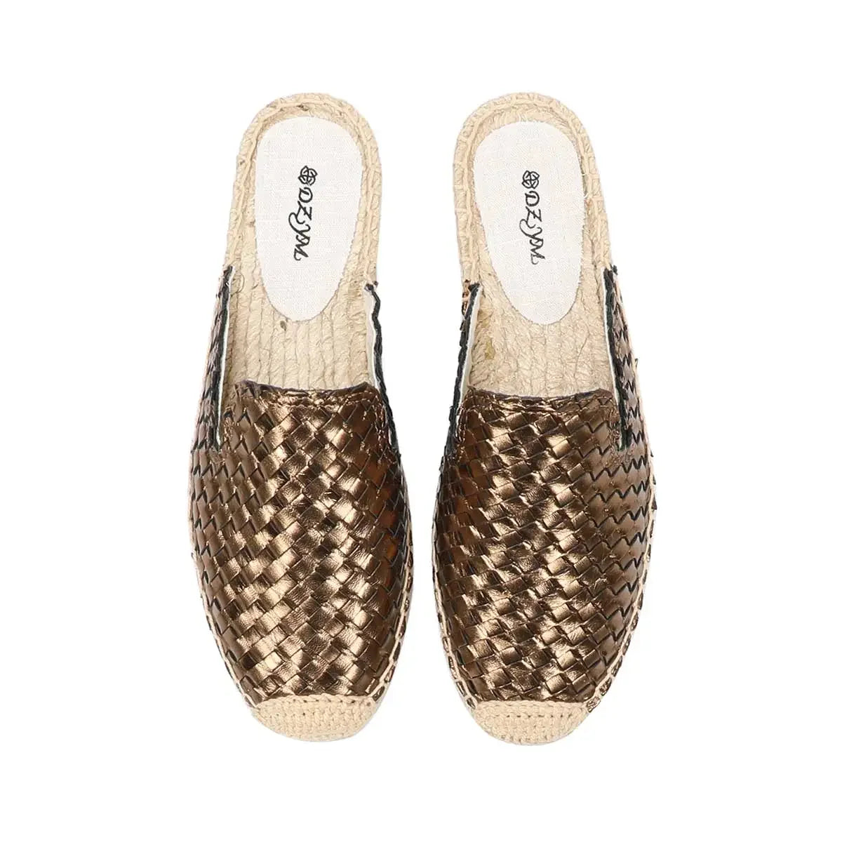 Genuine Leather Flat Mules