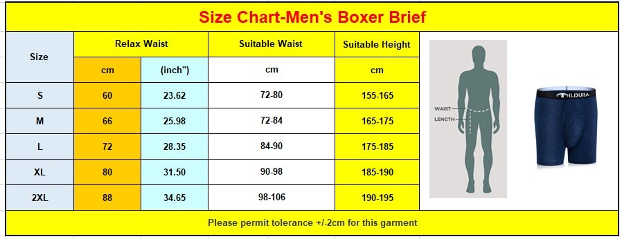 Men's Underwear 100% Merino Wool