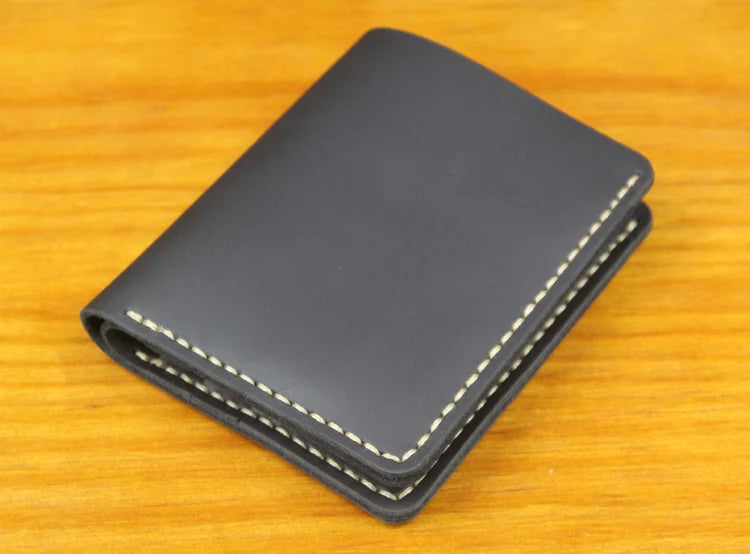 Handmade Vintage Crazy Horse Wallet Genuine Leather