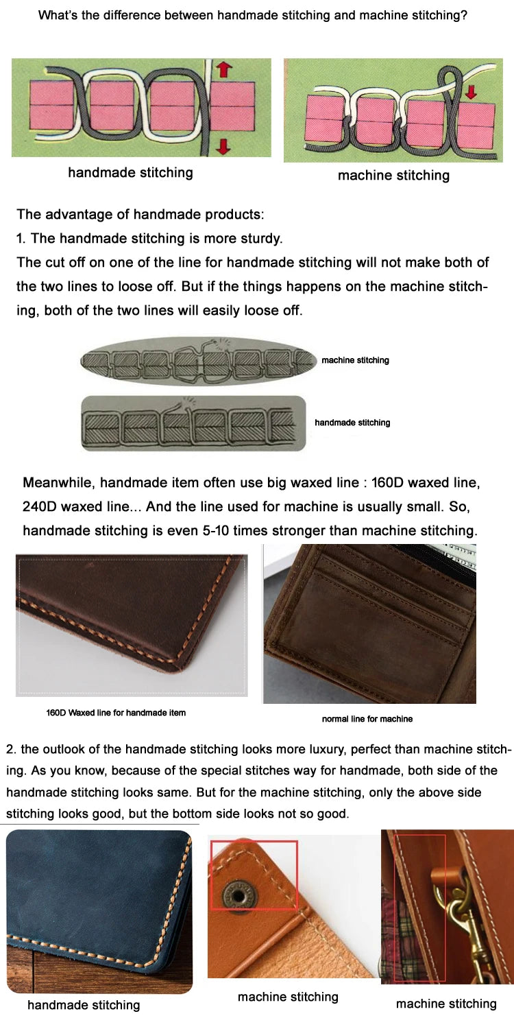 Handmade Vintage Crazy Horse Wallet Genuine Leather