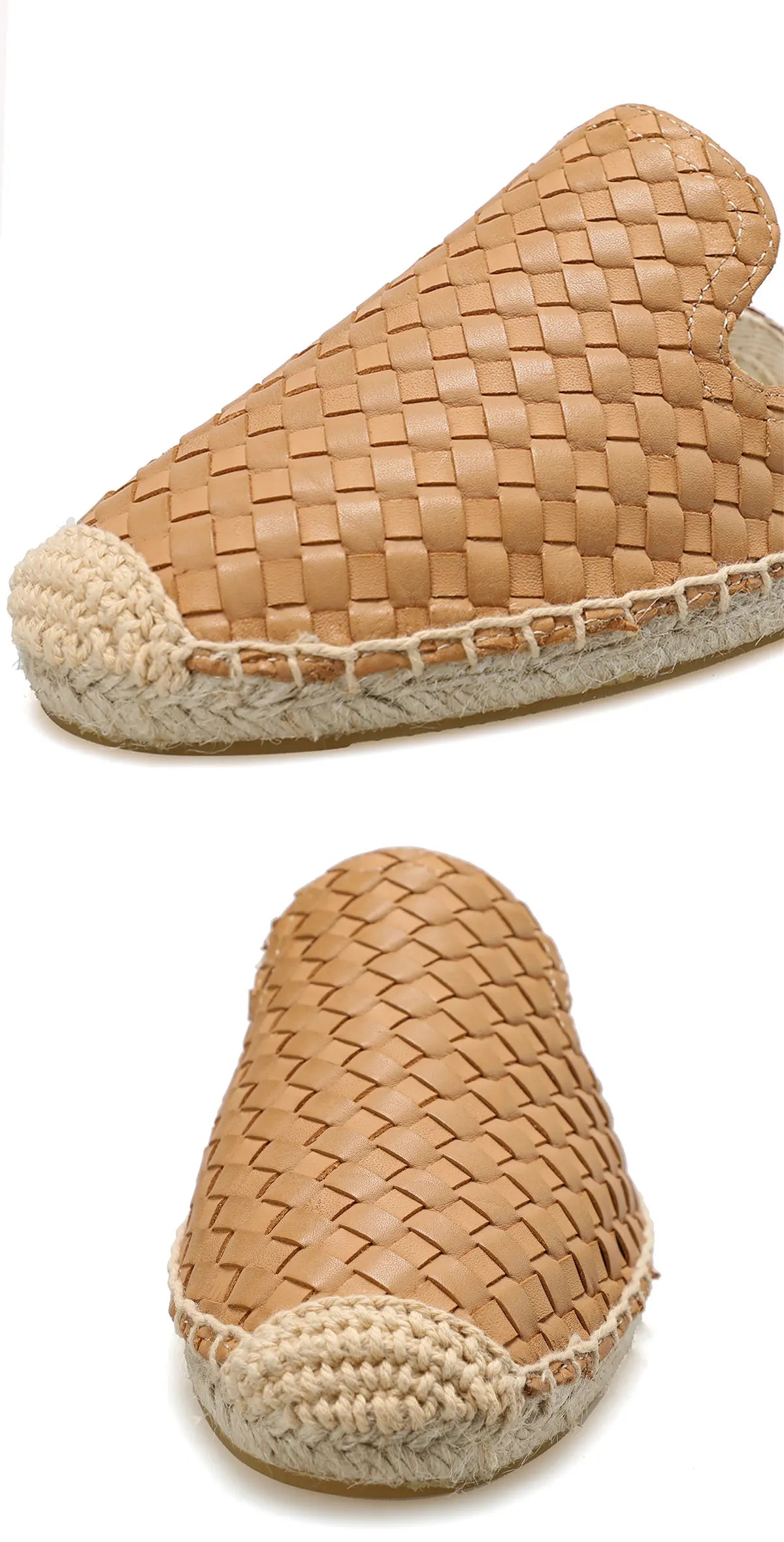 Genuine Leather Flat Mules