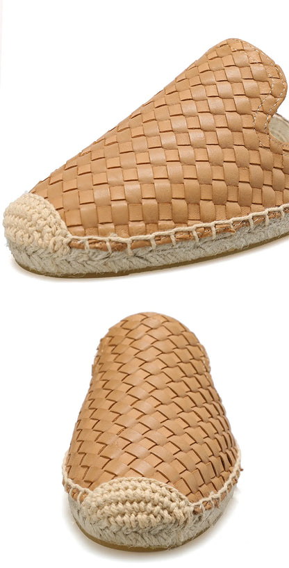 Genuine Leather Flat Mules