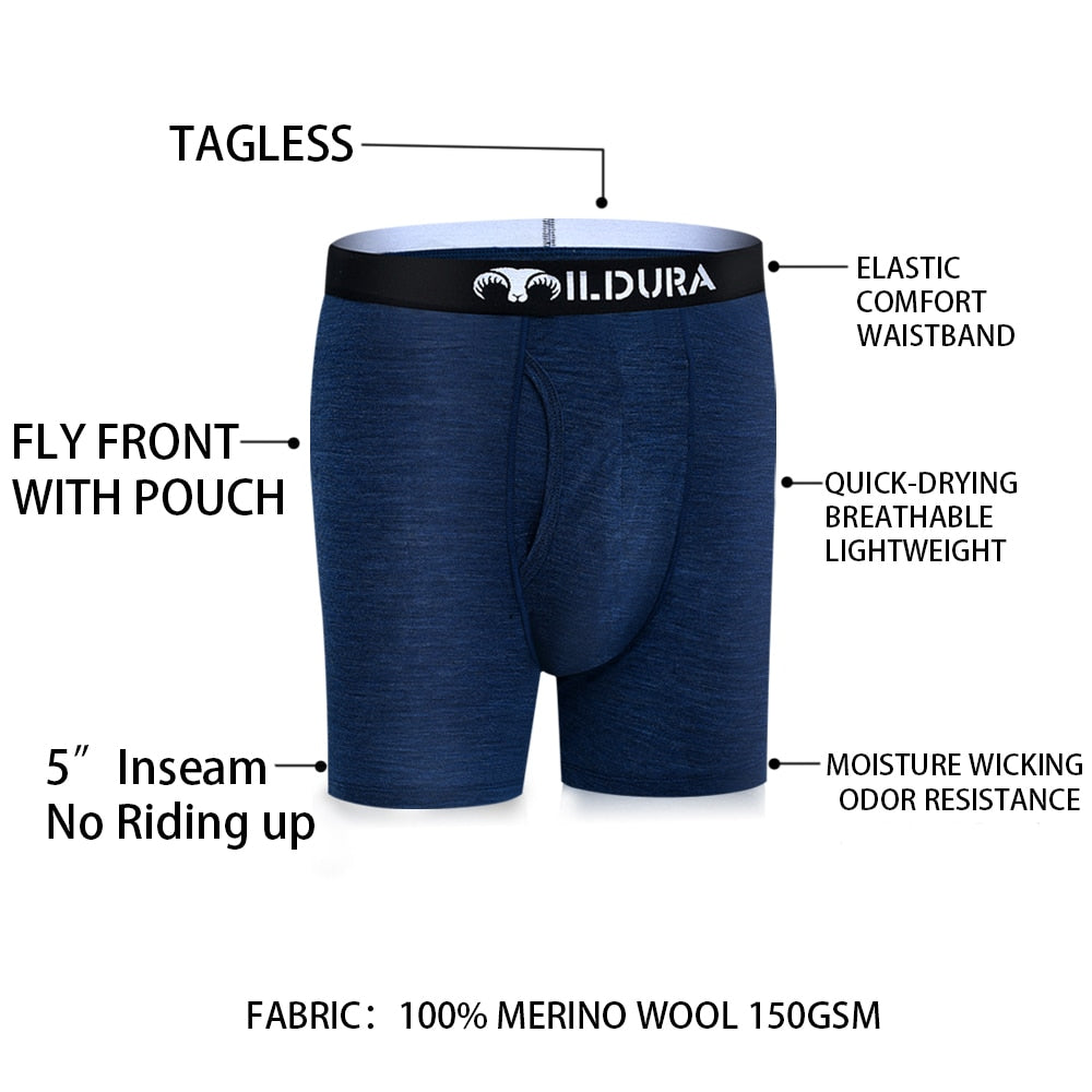 Men's Underwear 100% Merino Wool