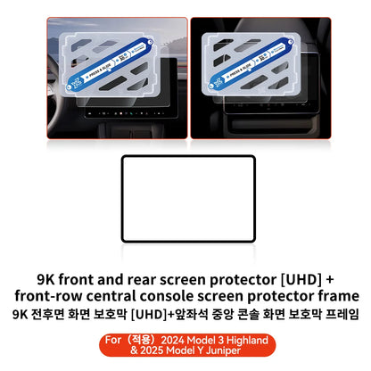 YZ For NOPE Tesla Model 3 Y Highland 2025 Tempered Glass Film Protector Matte Glare HD Center Control Touch Screen Film Protection
