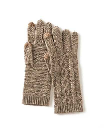 Women's 100% Cashmere Stylish Gloves