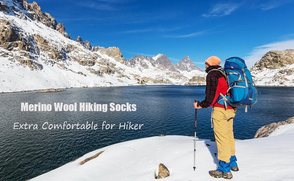 Hiking Socks 80% Merino Wool for Men and Women