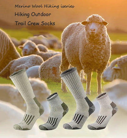Hiking Socks 80% Merino Wool for Men and Women