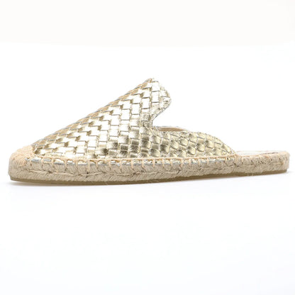 Genuine Leather Flat Mules