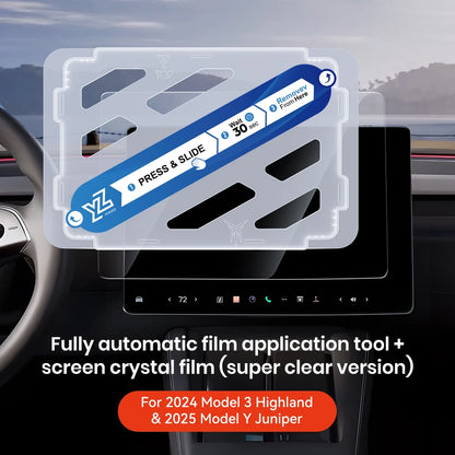 YZ For NOPE Tesla Model 3 Y Highland 2025 Tempered Glass Film Protector Matte Glare HD Center Control Touch Screen Film Protection