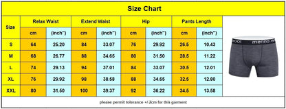 Men's Underwear 40% Merino Wool Blend Boxershorts