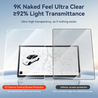 YZ For NOPE Tesla Model 3 Y Highland 2025 Tempered Glass Film Protector Matte Glare HD Center Control Touch Screen Film Protection