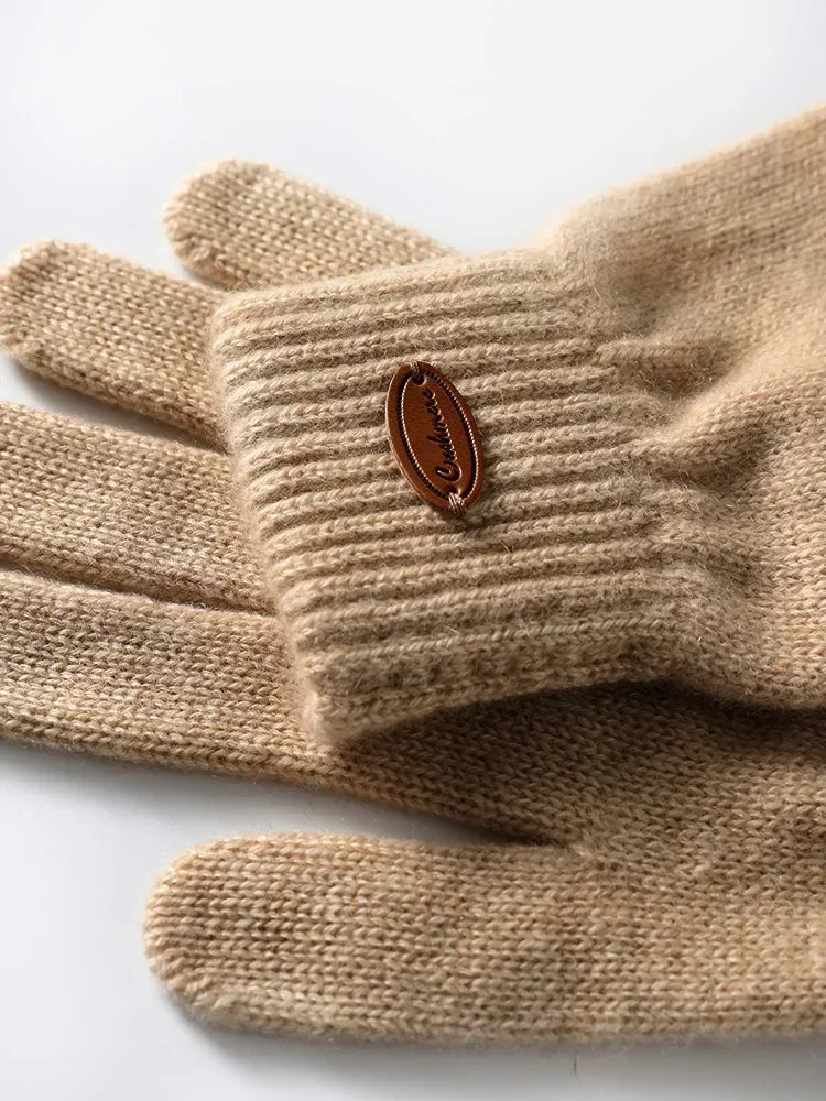 Women's 100% Cashmere Knitted Gloves